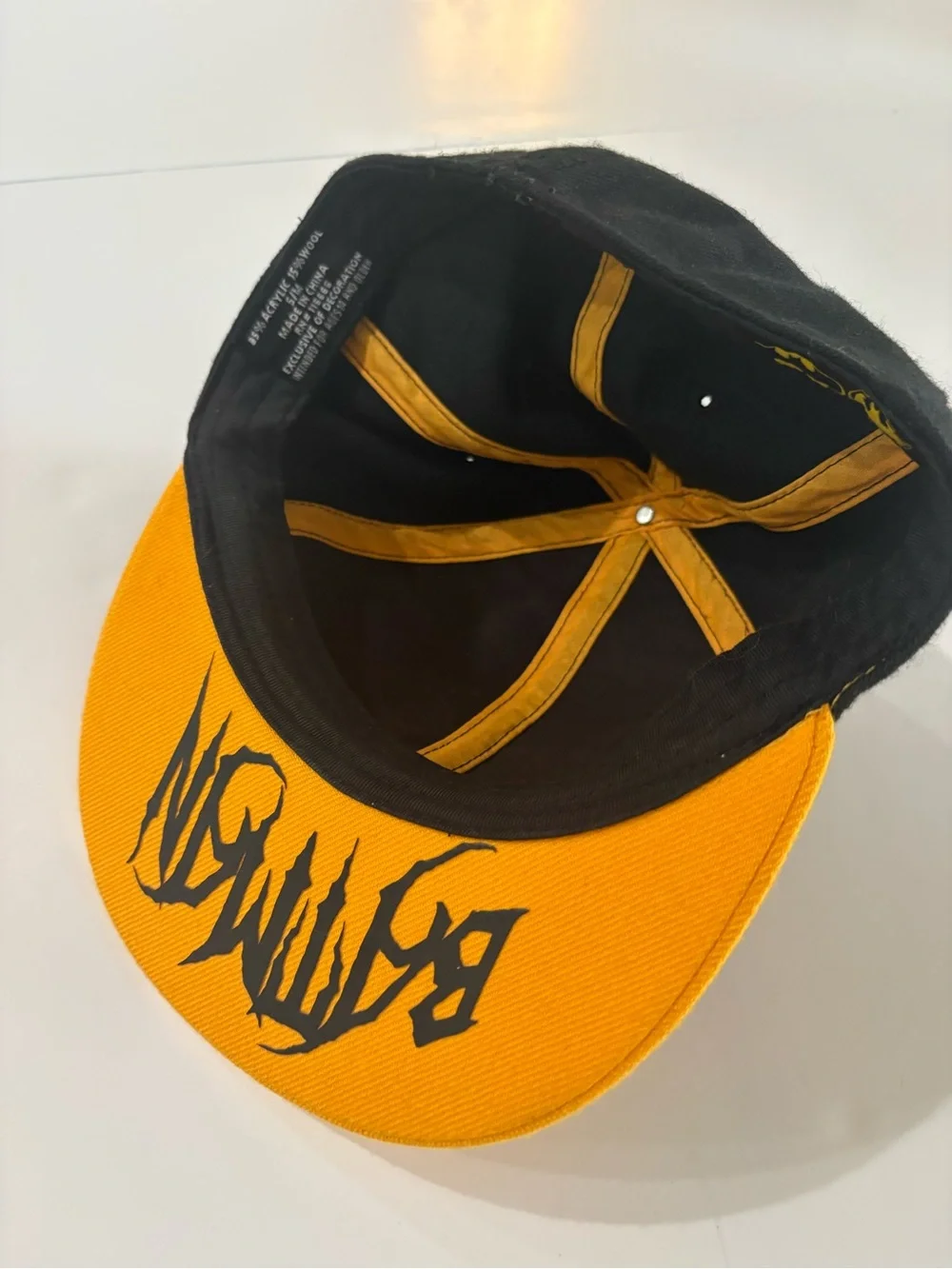 DC Comics Batman Black and Yellow Snapback Hat